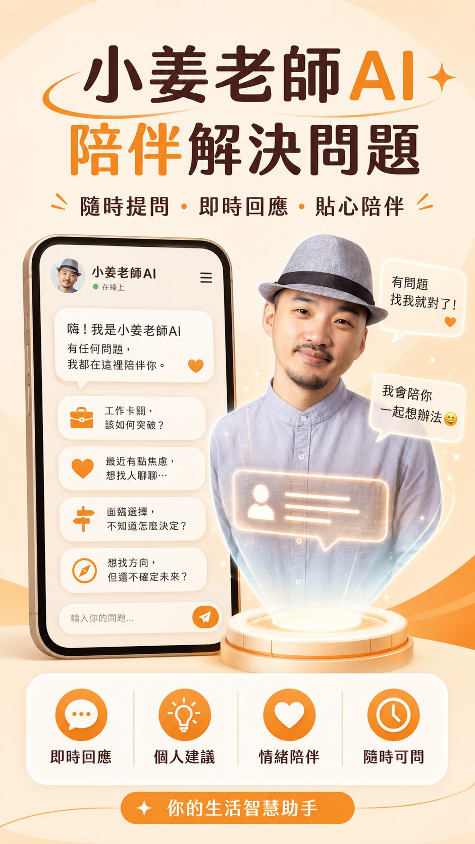 小姜老師AI陪伴解決